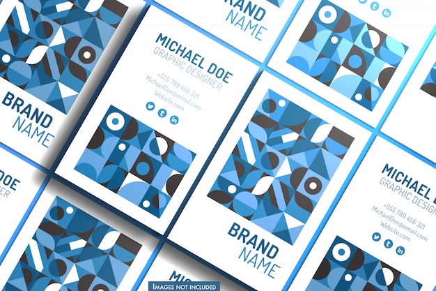 PSD nothing else except business cards clean scene mockup