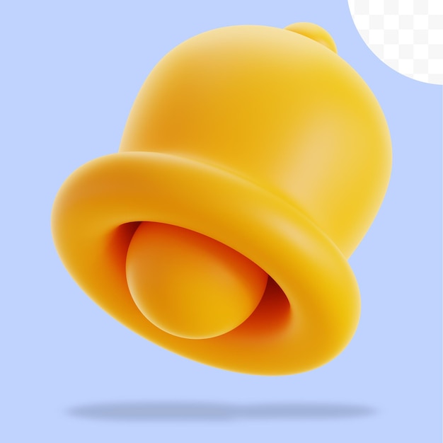 알림 3D 일러스트레이션