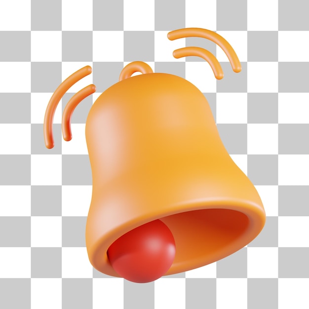 Notification bell 3d icon