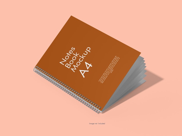 Notities boek mockup a4