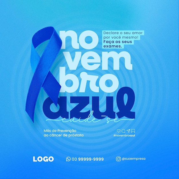 Novembro azul cancer de prostata blue november prostate cancer