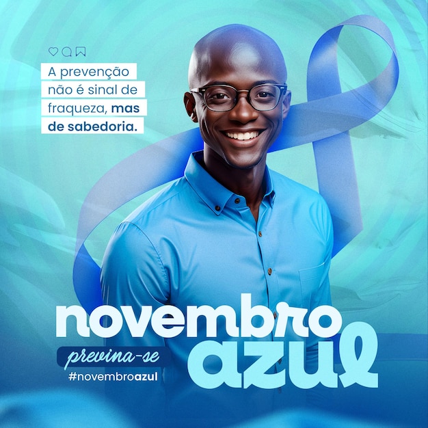 PSD novembro azul do walki z rakiem prostaty niebieski listopad walczy z rakiem