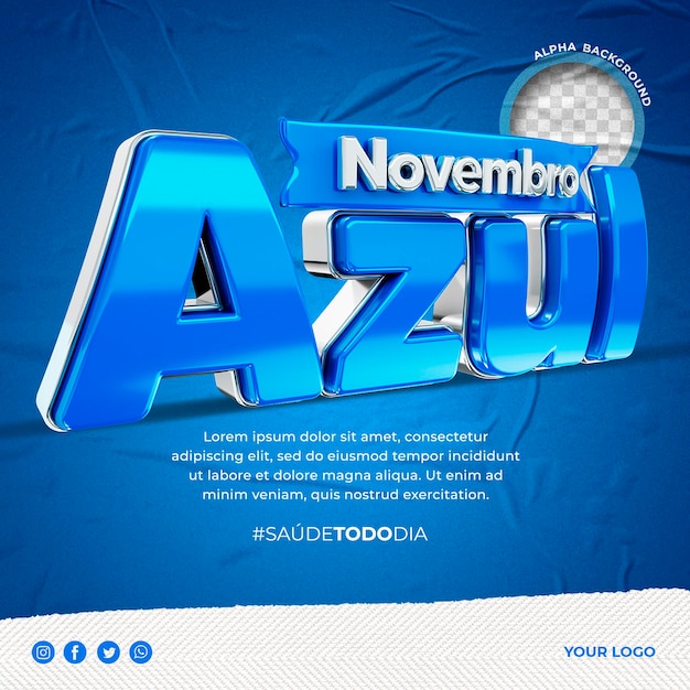Novembro azul in brazilië post instagram prostaatkanker bewustzijn