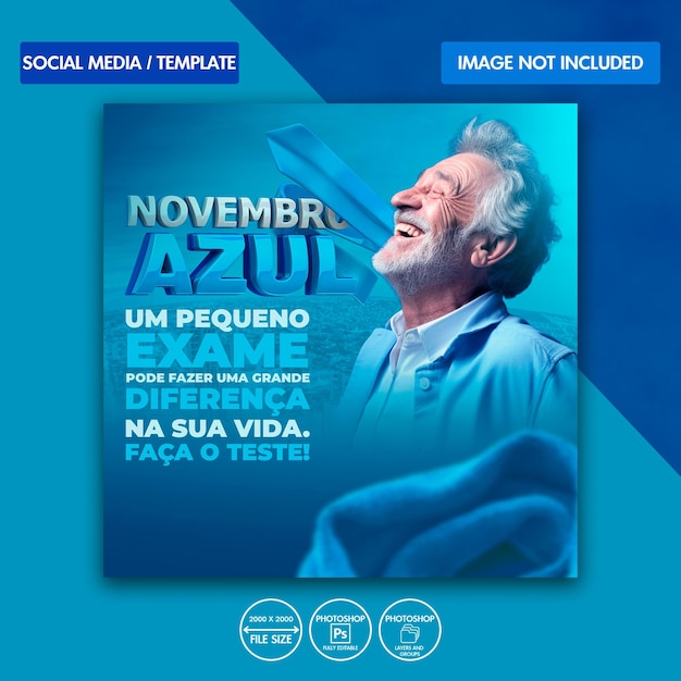 PSD novembro azul post 01