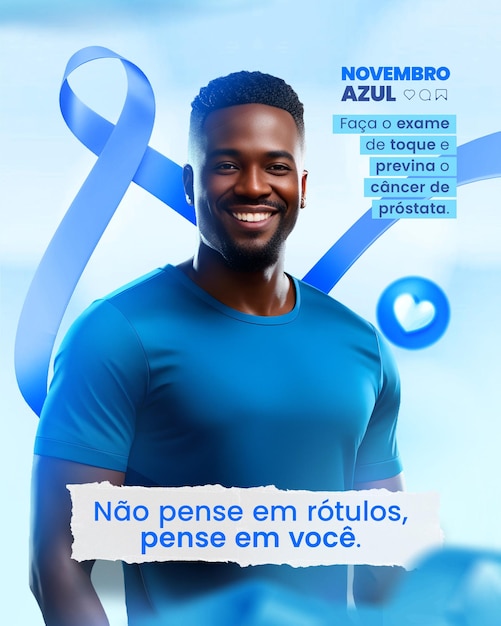 Novembro blue do kombate ao prostata kanker blue november kombate kanker