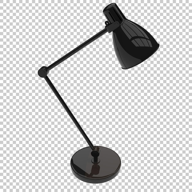 PSD nowoczesna lampa biurowa izolowana na przezroczystym tle ilustracja renderingu 3d