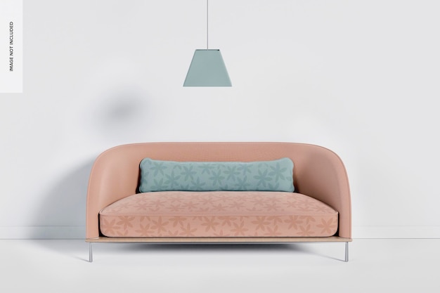 Nowoczesna sofa z makietą poduszki