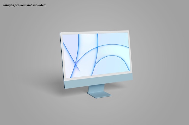 nowoczesne renderowanie makiety ekranu komputera