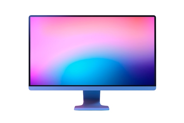 Nowoczesny ekran telewizyjny izolowany