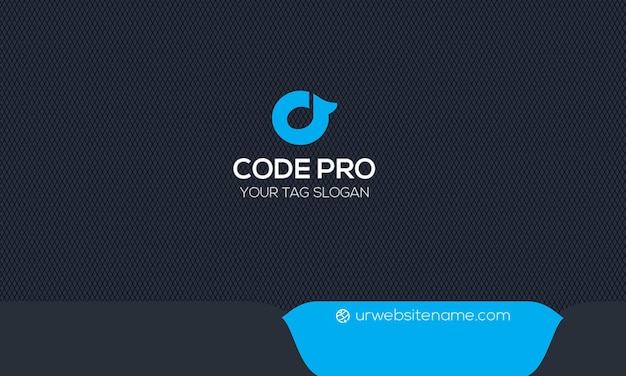 Nowoczesny projekt wizytówki dla Code Pro