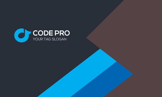 Nowoczesny projekt wizytówki dla Code Pro