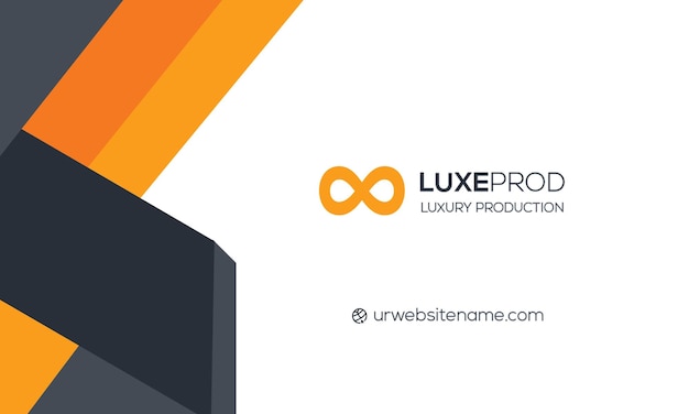 Nowoczesny projekt wizytówki dla LuxeProd
