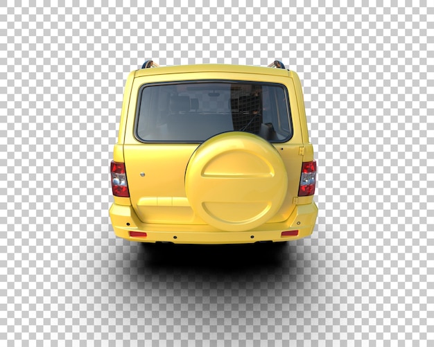 Nowoczesny SUV odizolowany na tle ilustracja renderingu 3D