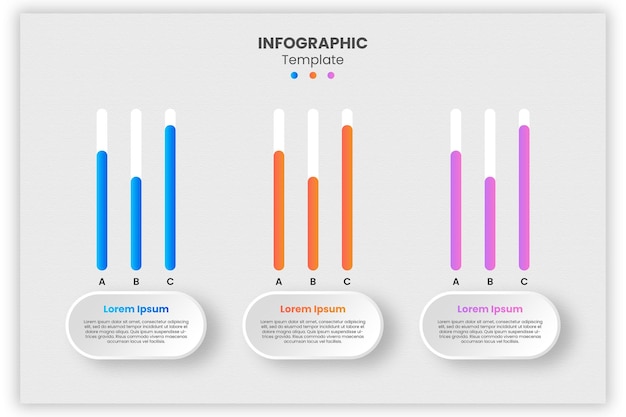 nowoczesny szablon projektowania infograficznego