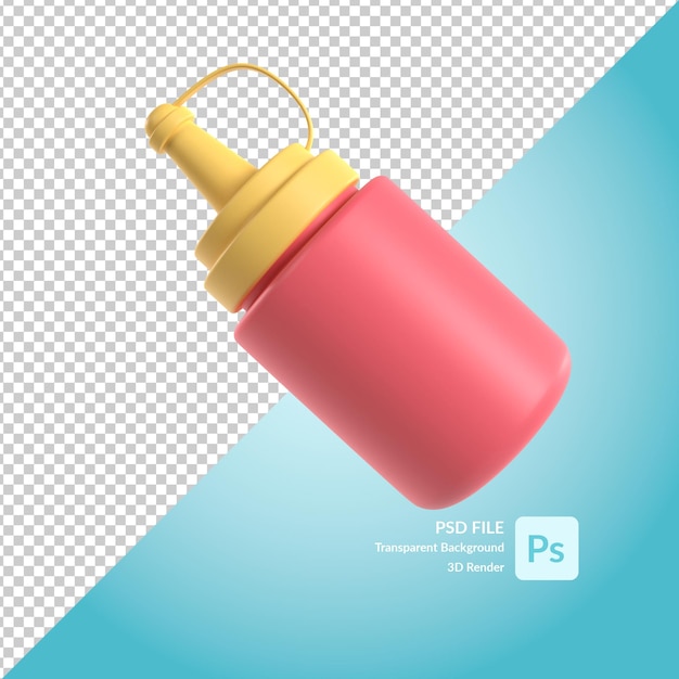 PSD nóż do mięsa renderowanie ilustracji 3d