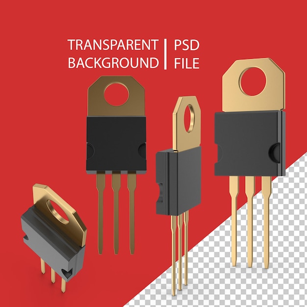 PSD Резистор силовой npn png