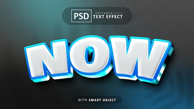 Nu bewerkbaar 3D-lettertypestijleffect