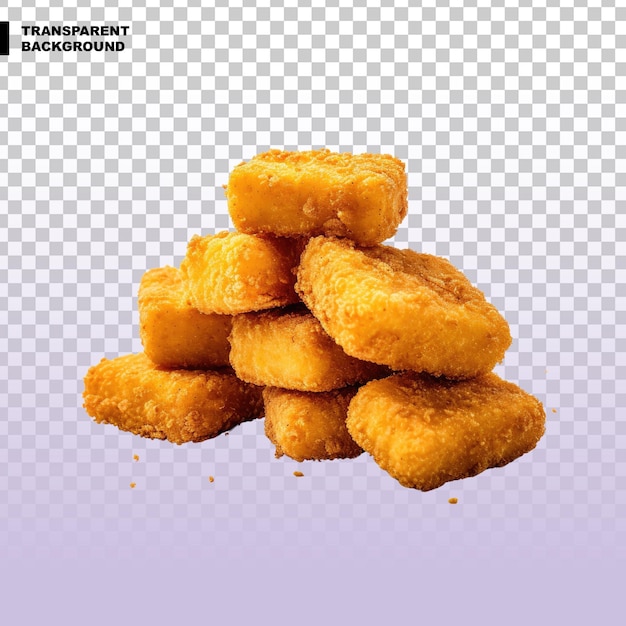 PSD nuggets on transparent background