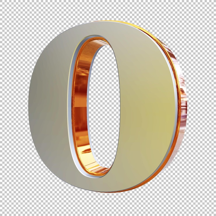 number 0 3d render