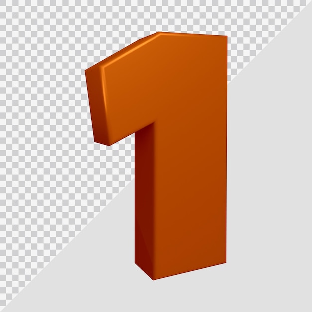 Numero 1 nel rendering 3d