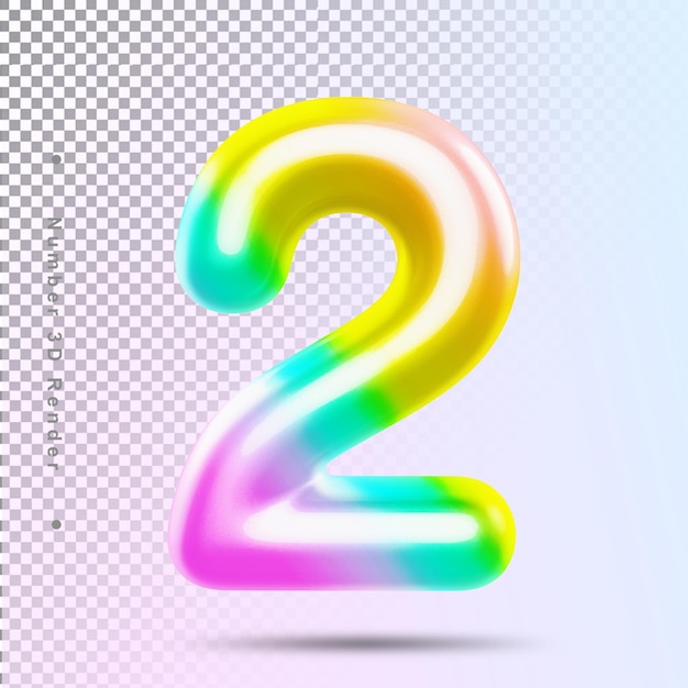 Number 2 pride 3d