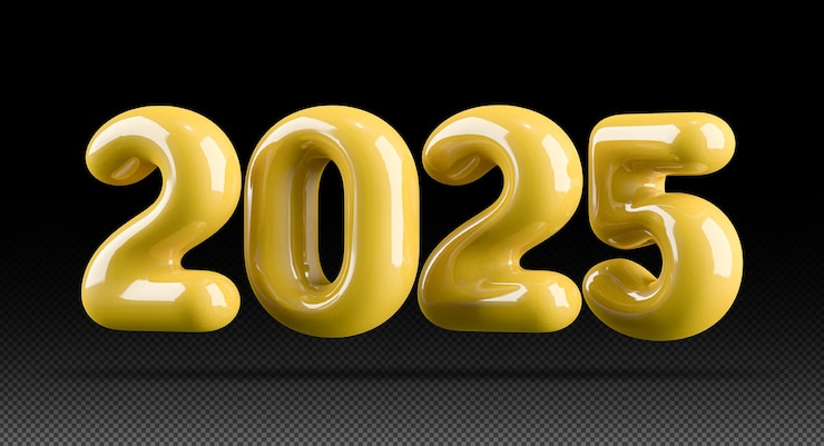 PSD 숫자 2025 새해
