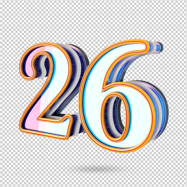 Premium PSD | Number 26