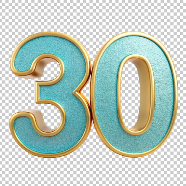 Number 30 Thirty