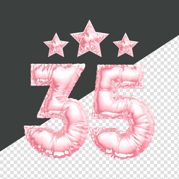 PSD 数字の 3 d レンダリング png 透明