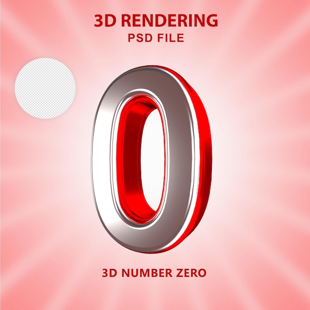 Numero 3d rendering