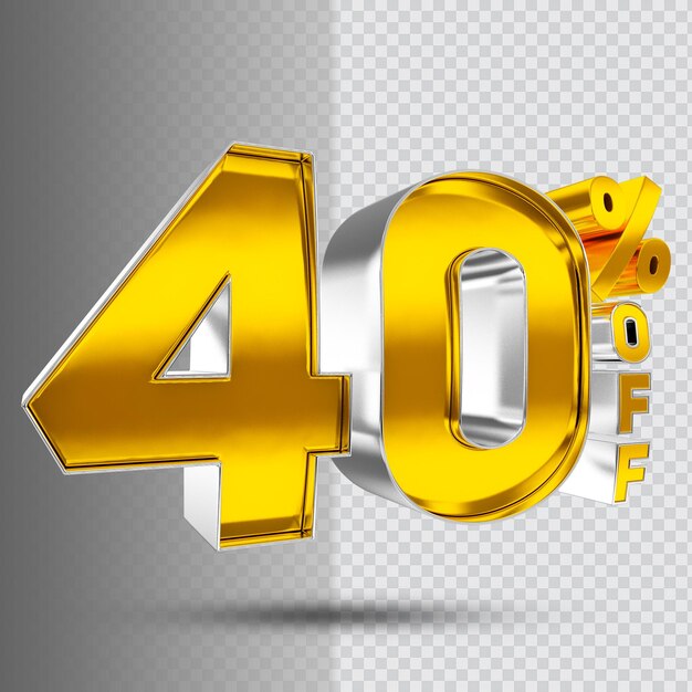 Numero 40 di sconto 3d golden luxury