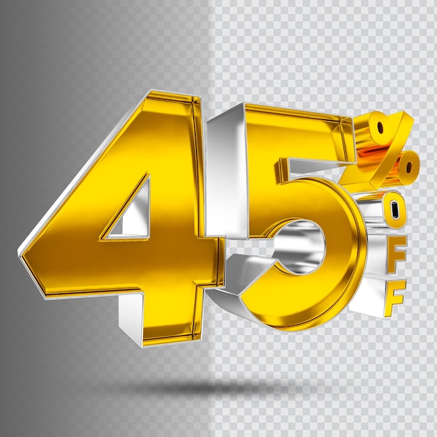 Numero 45 di sconto 3d golden luxury