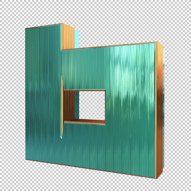 PSD rendering 3d numero 6