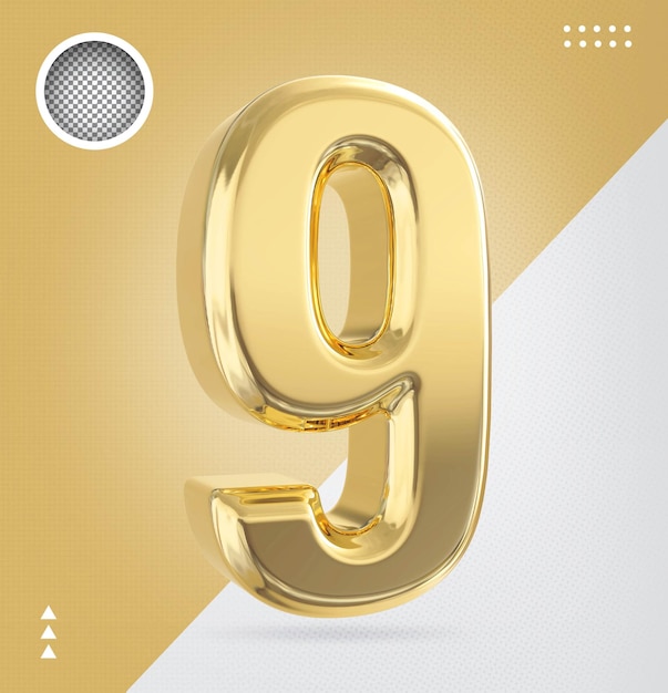 Number 9 gold