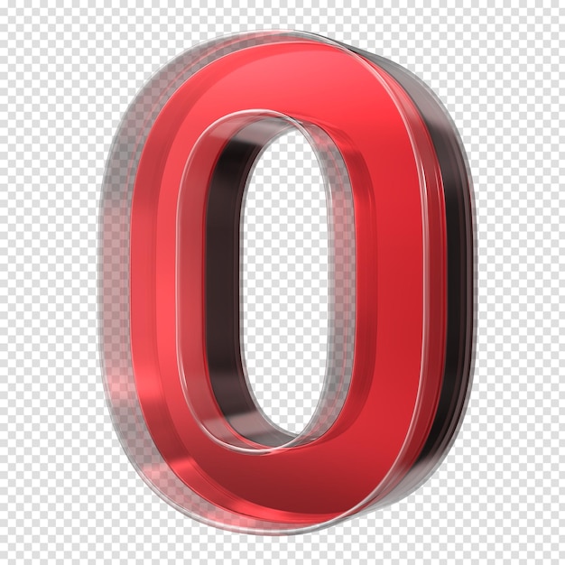 Number class 3d rendering