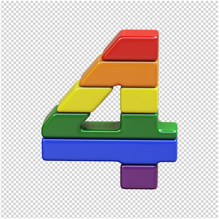 PSD number from the colors of the lgbt flag