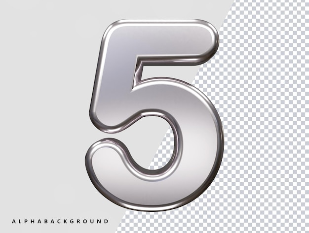 Number letter text effect vector illustration