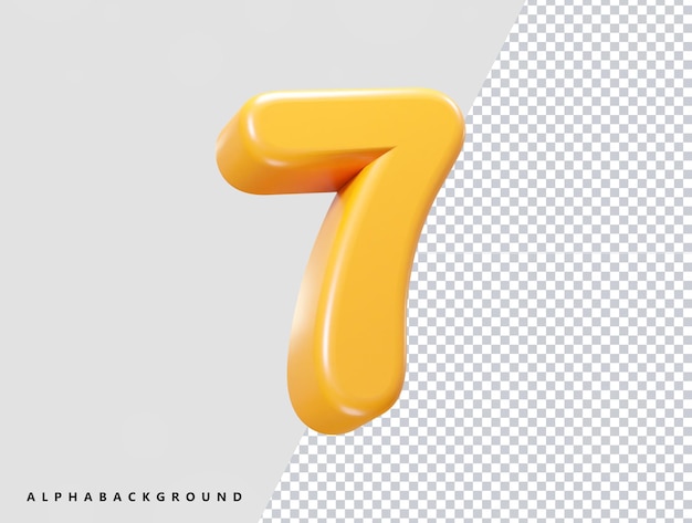 Number text effect illustration element