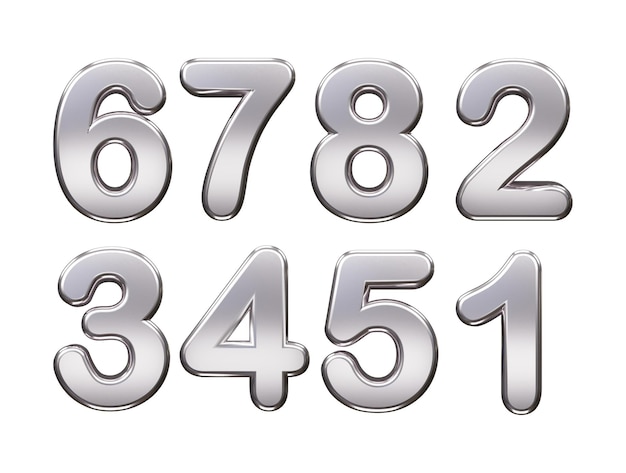 Number text effect vector illustration 3d rendering