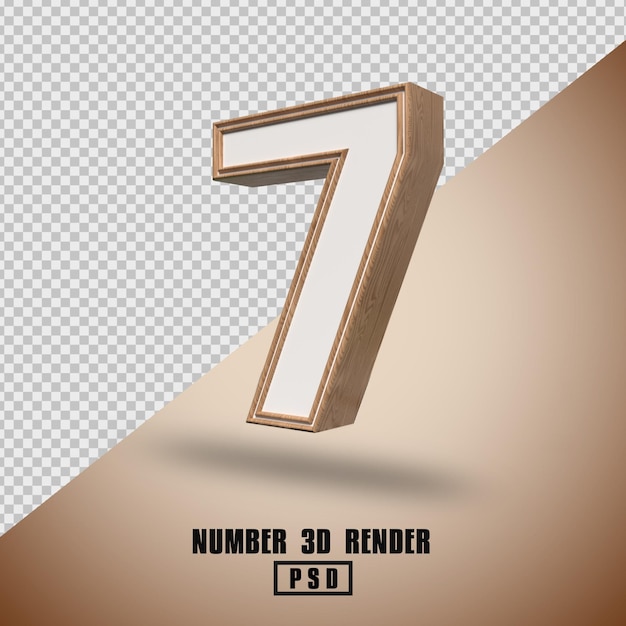 NUMER 7 RENDER 3D STRUKTURA DREWNA