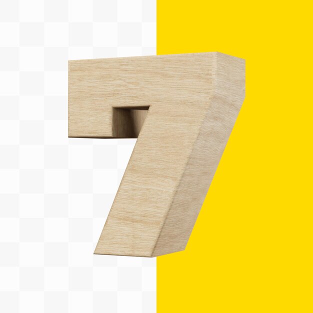 Numer 7 renderowania 3d