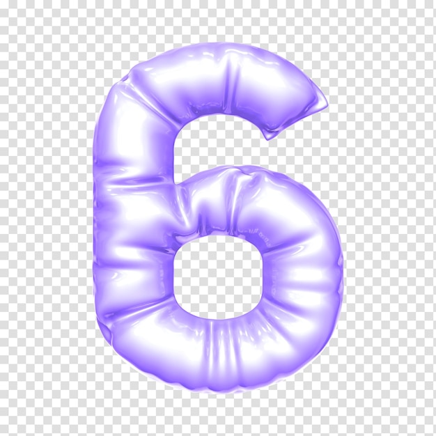 Numer balonu 3D renderowania