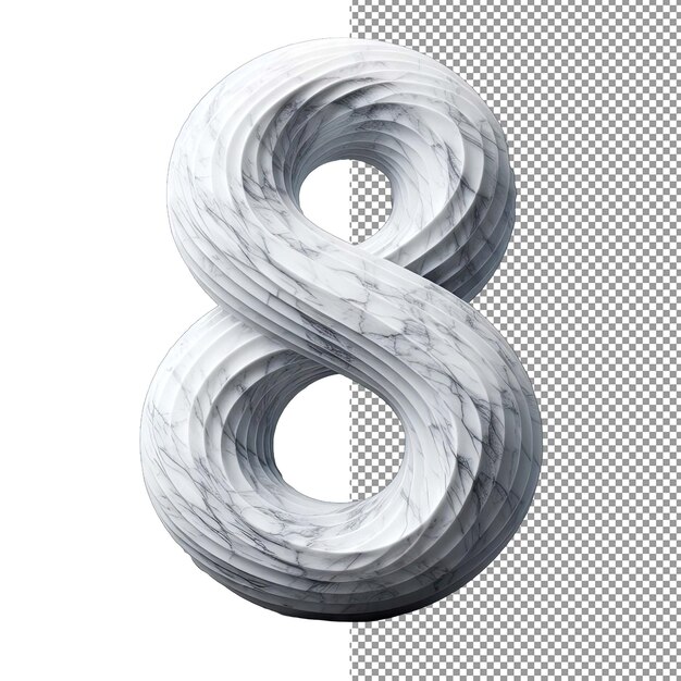 Numerical dimensions isolated 3d number on png background