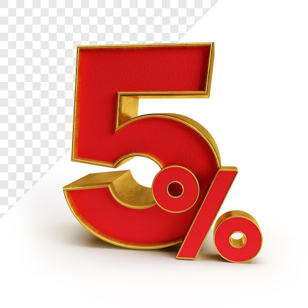 Nummer 5 procent 3d