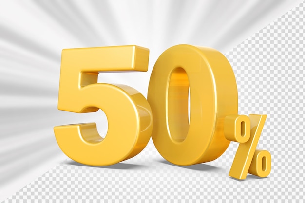 Nummer 50 procent korting