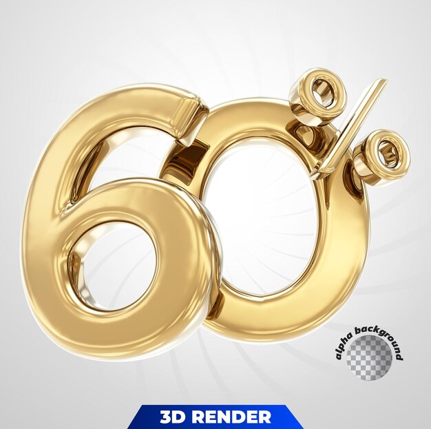 Nummer 60 procent gouden