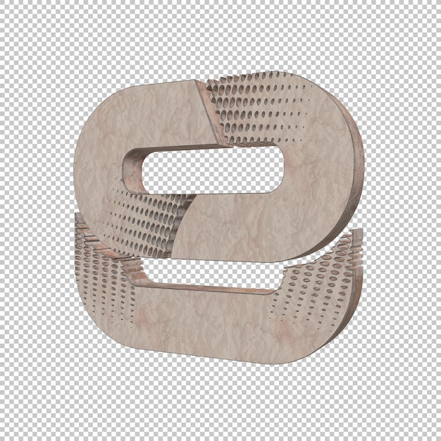 PSD nummer 8 3d render