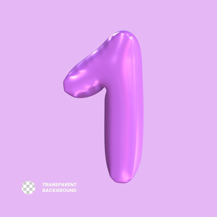 Nummer van de 3D-illustratie