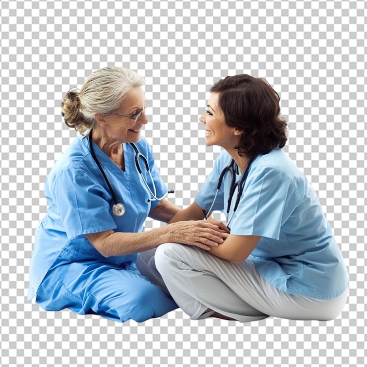 PSD a nurse provides emotional support and comforts a patient