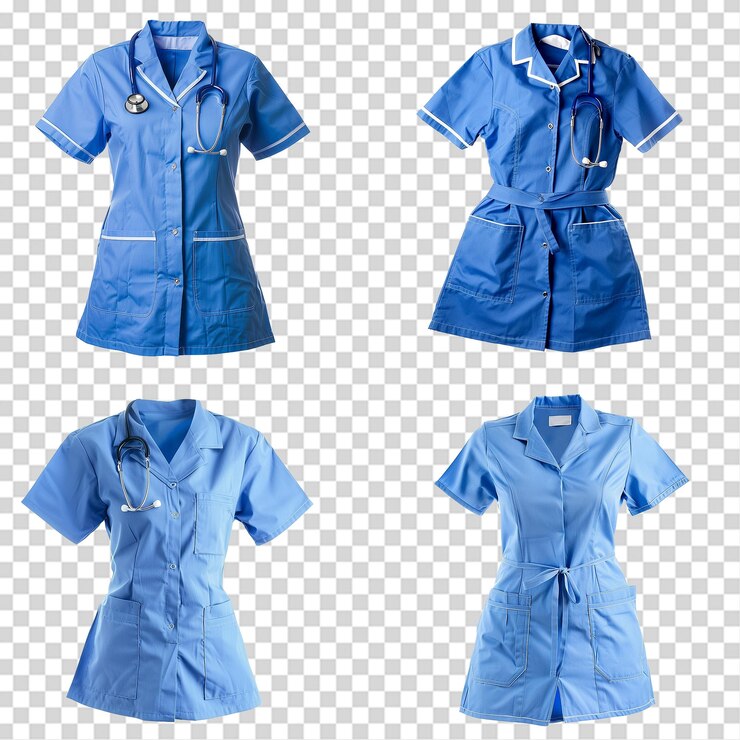 PSD nurse uniform png isolated on transparent background